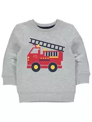 Fire Engine Print Sweatshirt